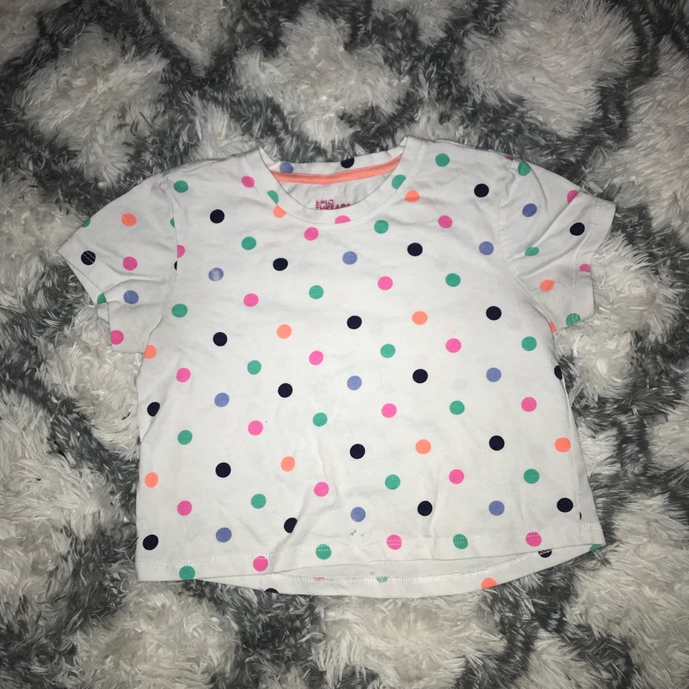 Colorful Polka-dotted Crop Top